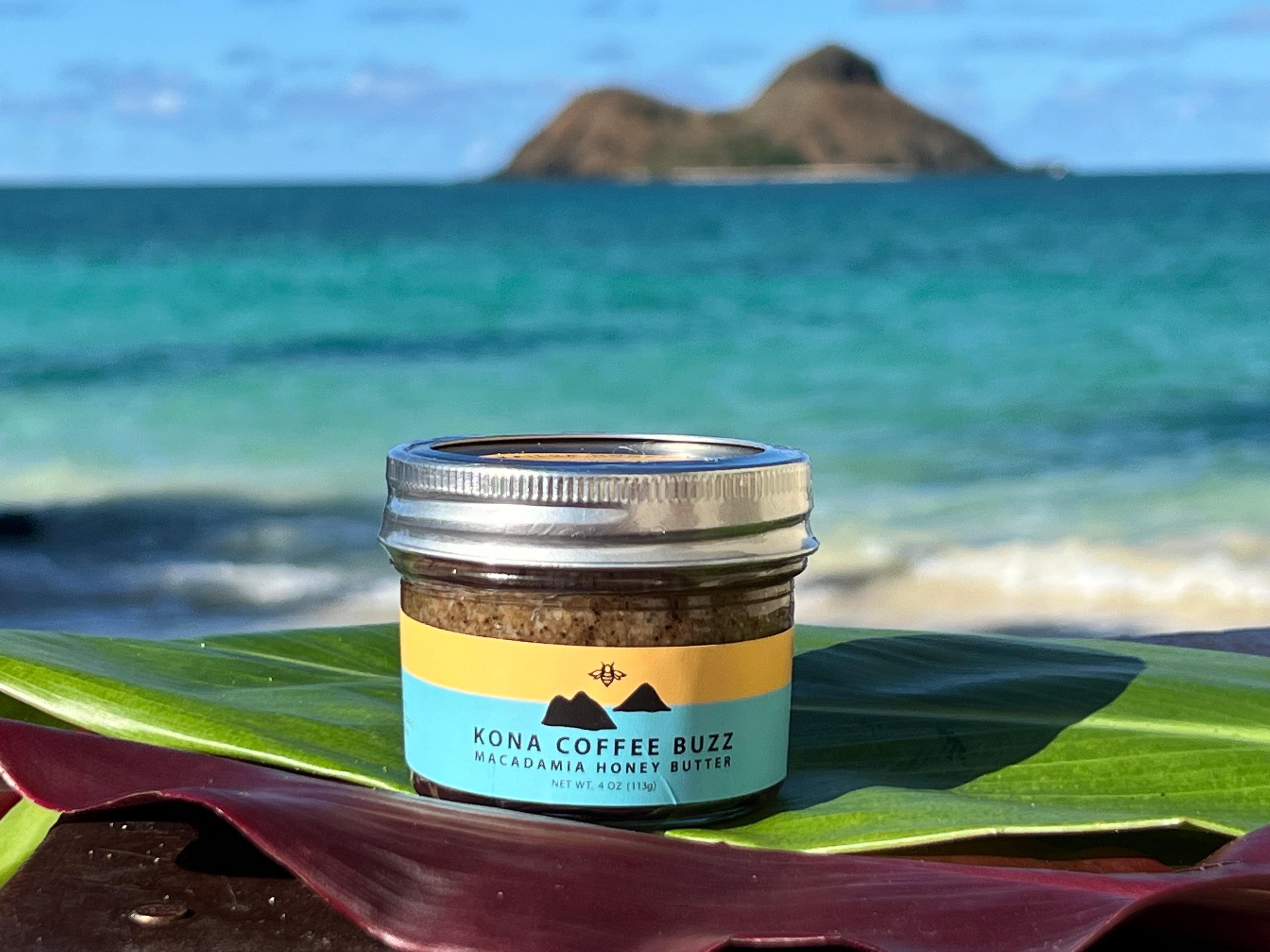 Kona Coffee Buzz Macadamia Nut Honey Butter Kailua Honey
