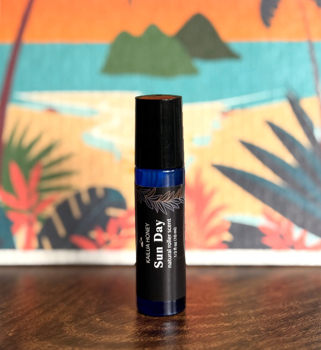 WELCOME&ドルフィン&ホヌ　アロマストーン Roll-on Natural Scent Perfumes: Tropical and Clean, Refreshing
