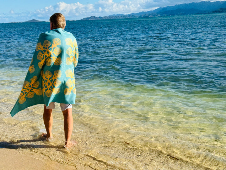 Shop Waffle Weave Beach Towels from Hawaii | Kailua Honey Lifestyle