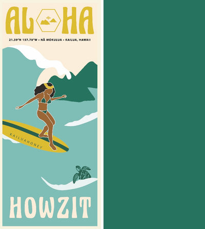 Holoholo Microfiber Beach Towels by Kailua Honey Lifestyle